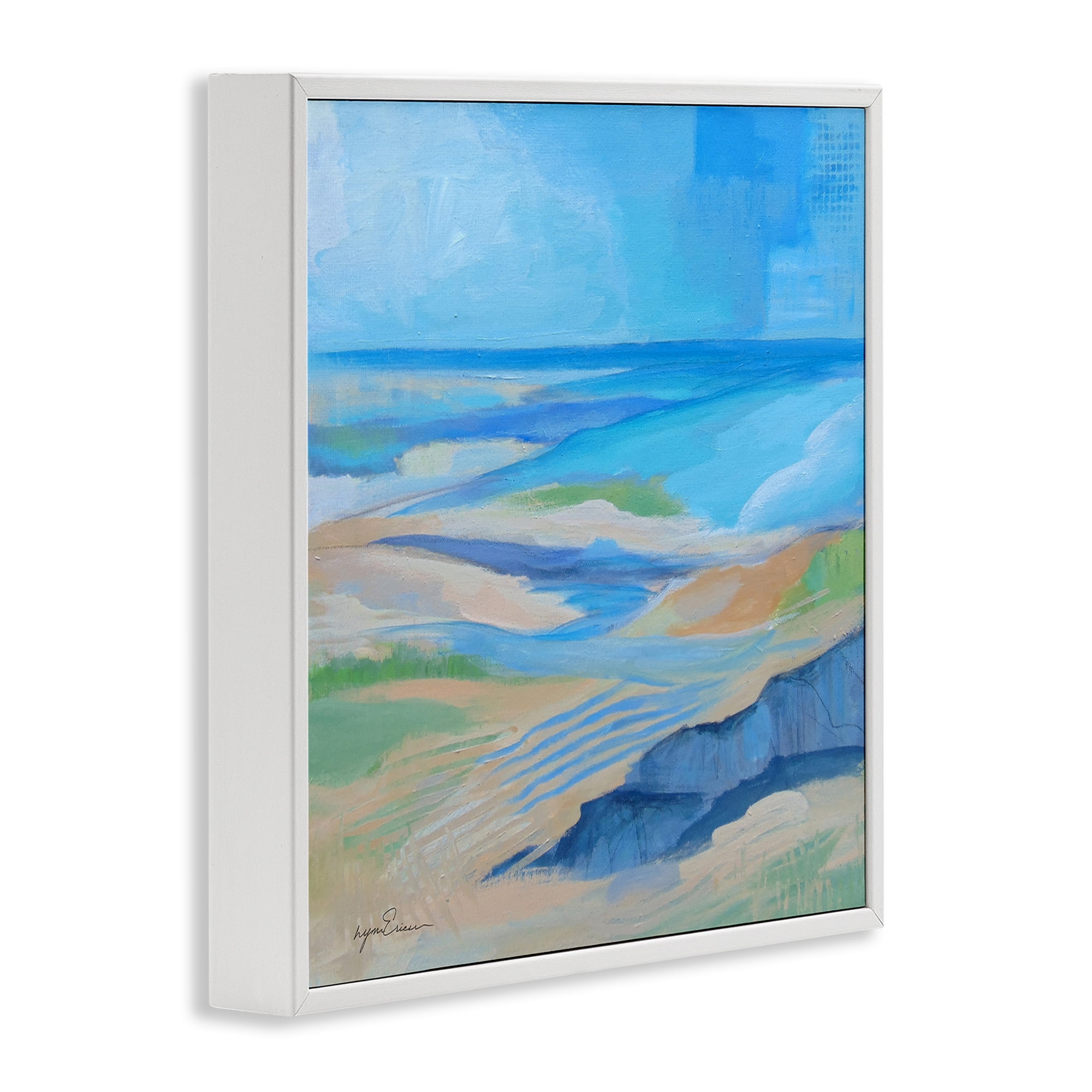 Stupell Industries After The Storm Beachscape White Framed Giclee Art, design by Lynn Ericson Fine Art