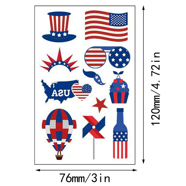 JDEFEG 300 Stickers for Water Bottles Independence Day Stickers Decoration  Stickers Patriotic Temporary Tattoos Party Decorations Photo Boxes for 4X6  Pictures Archival Paper Gray 