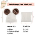 thumbnail image 5 of Simplicity Winter Beanie Hat Scarf Set for Boys Girls Kids Knitted Fleece Lined Beanie, 5 of 5