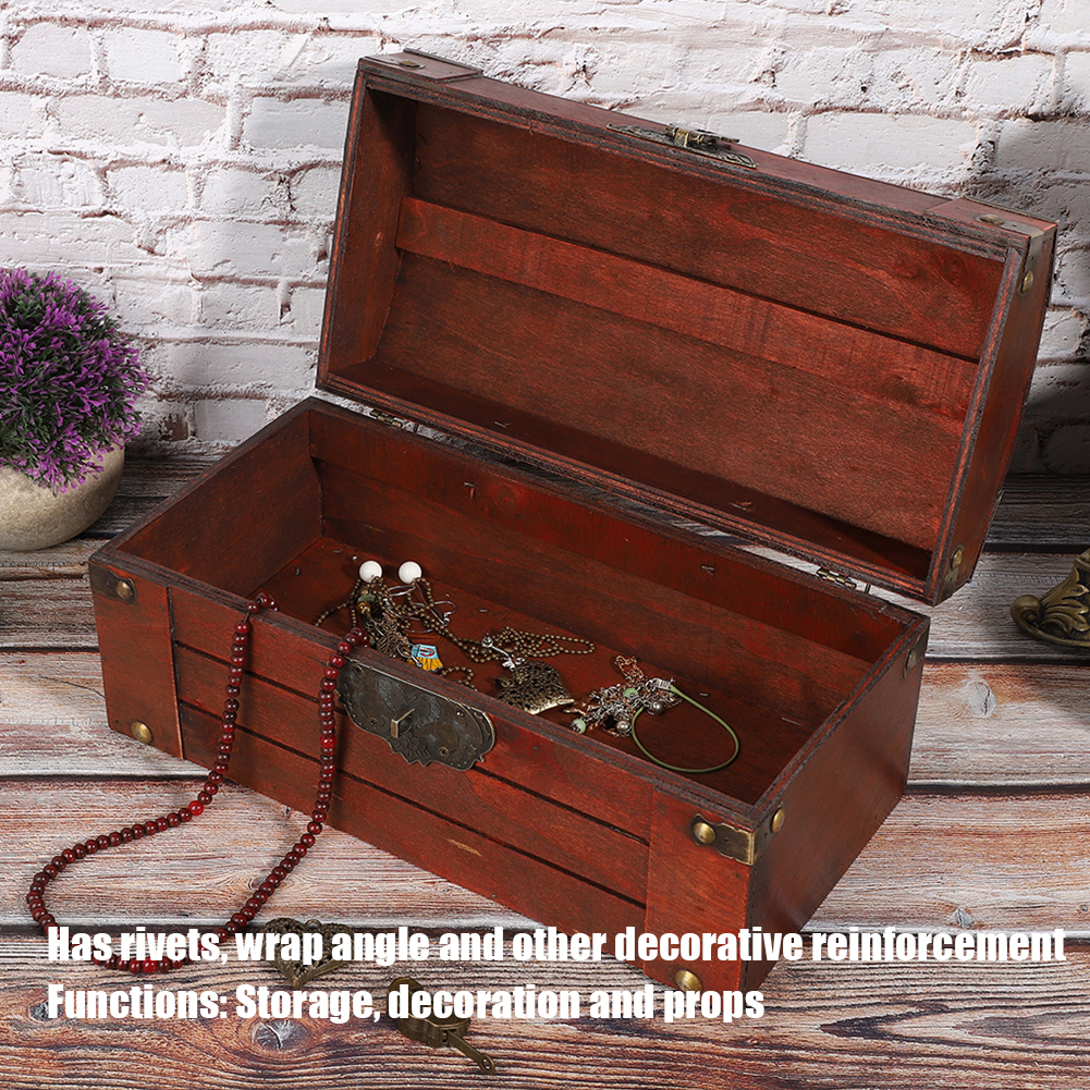 New in Jewelry Organizer Box Antique Imitation Copper Latch