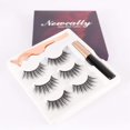 thumbnail image 2 of False Eyelashes and Glue Kit Long Dramatic Fake Eye Lashes 3 Pairs, 2 of 6