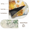 thumbnail image 6 of Rectangle Area Rugs 5 x 7 Ft, Daisy Spring Floral Non-Slip Residential Carpet, Farmhouse Botanical Green Leaves Indoor Crawling Mats Runner Rugs for Living Room/Dining Room/Bedroom, 6 of 8
