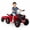 Red, variant on ELLEGNT 6V Kids Electric ATV Quad with Detachable Trailer and Wear-Resistant Wheels for Ages 3+, Navy