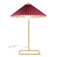 thumbnail image 3 of ZUO Charo Lampe de Table Moderne à 1 Lumière en Rouge et Or, 3 of 8
