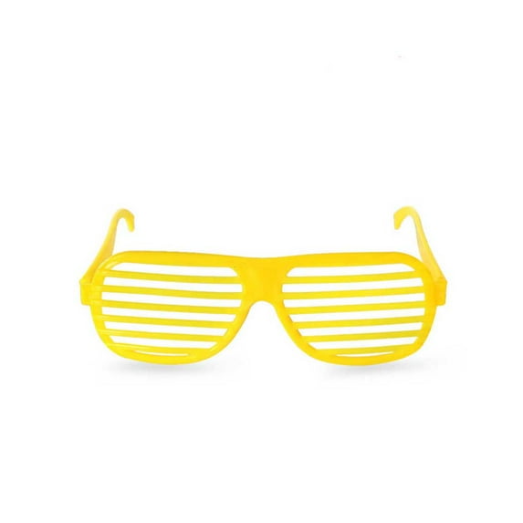 Adult Children Sunglasses Portable Retro Fancy Glasses Props Club Disco Decoration Eyewear Accessory Party Performance Yellow