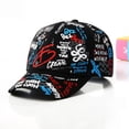 thumbnail image 4 of Sombrero para el sol con dibujos animados y protector solar de moda para primavera y verano, gorra con grafiti de colores a la moda, sombrero para el sol para hombres y mujeres, 4 of 4