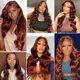 thumbnail image 2 of Hair Bundles LadrXadr, marrón rojizo, ondulado, 35-45 cm, 3 x 100 g, 2 of 6