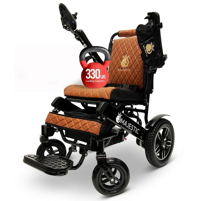 Majestic Fauteuil Roulant Électrique, Fauteuils Roulants Électriques Légers, Seulement 49 Lb, Capacité de 330 Lb