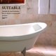 thumbnail image 5 of 1 almohada de esponja para bañera, cojín de bañera, almohada de spa para soporte de cabeza, hombros y cuello (blanco), 5 of 8