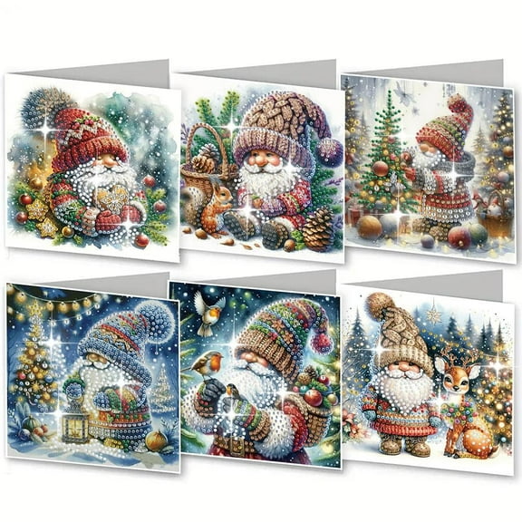 DIY Diamond Art Christmas Cards Gift Set