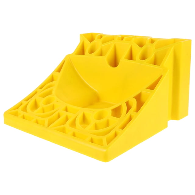 OULII Yellow Rv Wheel Stabilizer Plastic Block for Travel Trailer Safety and Control