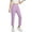 Purple, variant on Hrsba Straight Leg Workout Pants,Athletic Pants for Women Solid Color Full Length Sports Pants with Pockets Elastic Waist Comfortable Casual Trousers