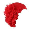 thumbnail image 2 of iHPH7 Head Scarves for Women with Cancer Chemo Turbans for Women Cancer Head Wraps for Women Head Wraps for Black Women Head Coverings for Women, Red One Size, 2 of 2