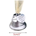 thumbnail image 3 of Inteprter Campana colgante conmemorativa de Navidad ala de Ángel enlace campana de plata una pieza de mi corazón está en el cielo colgante de árbol de Kits de decoración para fiestas Numero 5 Inteprter HA045224-05, 3 of 5
