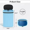 thumbnail image 2 of CL.HPAHKL Kitchen Trash Can 13 Gallon, Touchless Automatic Garbage Can with Lid, Motion Sensor Trashcan for Kitchen Bathroom Office, 3 Pack, Blue, 2 of 6