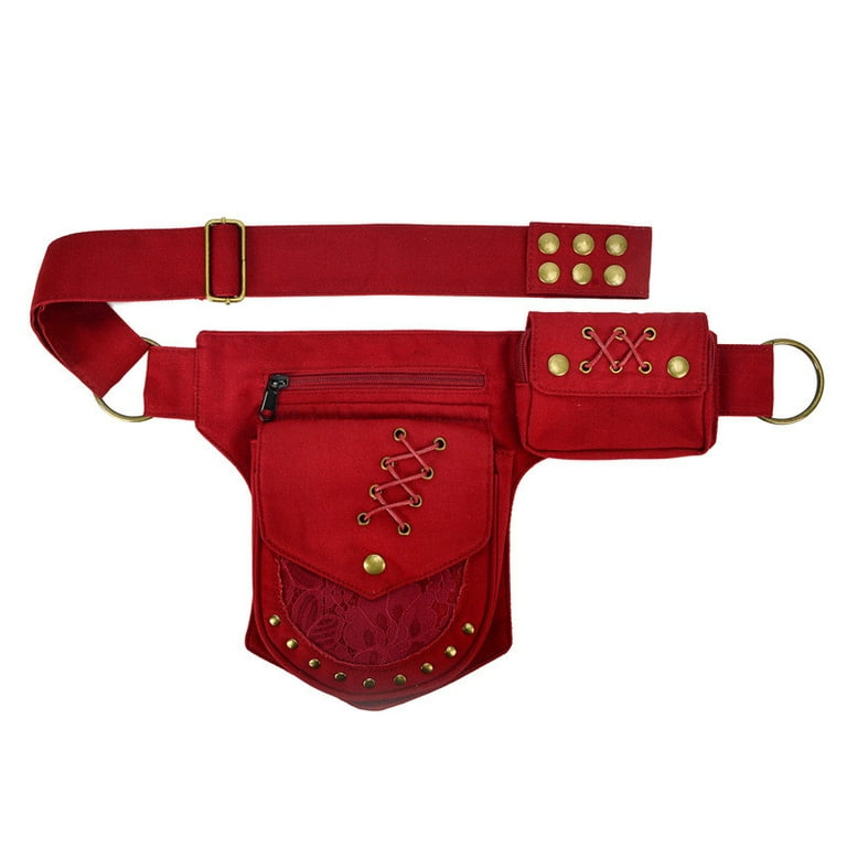 Leather Hip Bag With Leg Strap