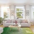 thumbnail image 4 of Junovo Gradient Modern Rugs Shaggy Rug Carpets for Bedroom, Living Room,Kids Room,4'x6',Gradient Green, 4 of 7