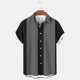 thumbnail image 1 of pstuiky Camisa de manga corta para hombre, Camisa deportiva informal de manga corta para hombre, estilo ejecutivo, con solapa y estampado camisas casuales para hombre xxxl, 1 of 5