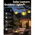 thumbnail image 2 of Solar Lantern Outdoor Lights, Dancing Flame Solar Lantern Outdoor Lights, Hemp Rope Hanging Flame Lamp, for Camping Pathway Garden Yard Decor, 2 of 5
