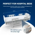 thumbnail image 4 of Linteum Textile 2 Pack White (42"x84"x14") Fitted Bariatric Hospital Bed Sheets - Cotton Blended Soft Jersey Knitted Sheets - Shrinkage & Fade Resistant for Home, Hotel, Motel & Rental Properties, 4 of 8