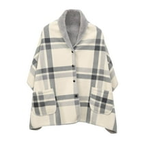 OAVQHLG3B Fleece Blanket with Pockets, Wearable Shawl Wrap, Multifunctional, for Office, Home, Travel