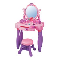 Red Box Pretend Play Light Up Princess Vanity Table
