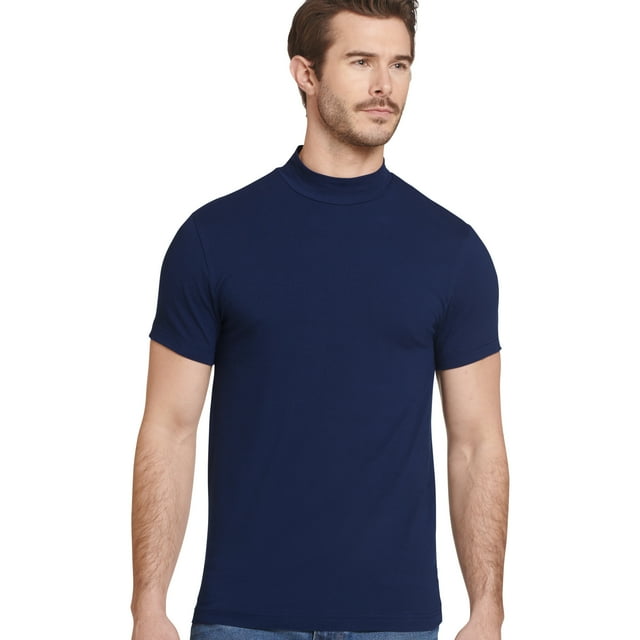 Jockey T-Shirt à Col Montant Extensible en Coton pour Homme