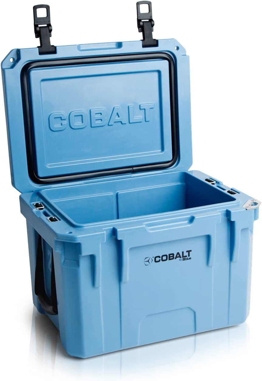 Cobalt 25 Quart Roto-Molded Super Ice Cooler,Large Ice Chest Holds Ice Up to 5 Days,Cobalt Blue