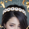 thumbnail image 2 of 5 Pack Rhinestone Headbands - Sparkling Beaded Hair Accessories for Women | Stretch Elastic Non-Slip Design for Weddings, Parties & Evening Events, 2 of 8