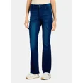 thumbnail image 4 of Time and Tru Women's High Rise Cargo Flare Jean, 30", 32", 34" Inseams, Sizes 2-20, 4 of 4