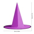 thumbnail image 6 of Halloween Witch Hat Decor Polyester Hanging Witch clothes Party Accessory - Yard Porch Decoration Spooky Floating Effect(Purple), 6 of 6