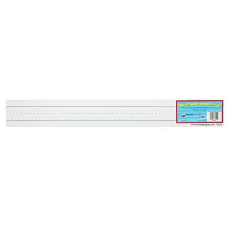 

Dowling Magnets Large Magnetic Sentence Strips 3 x 24 Inches White Pack of 10