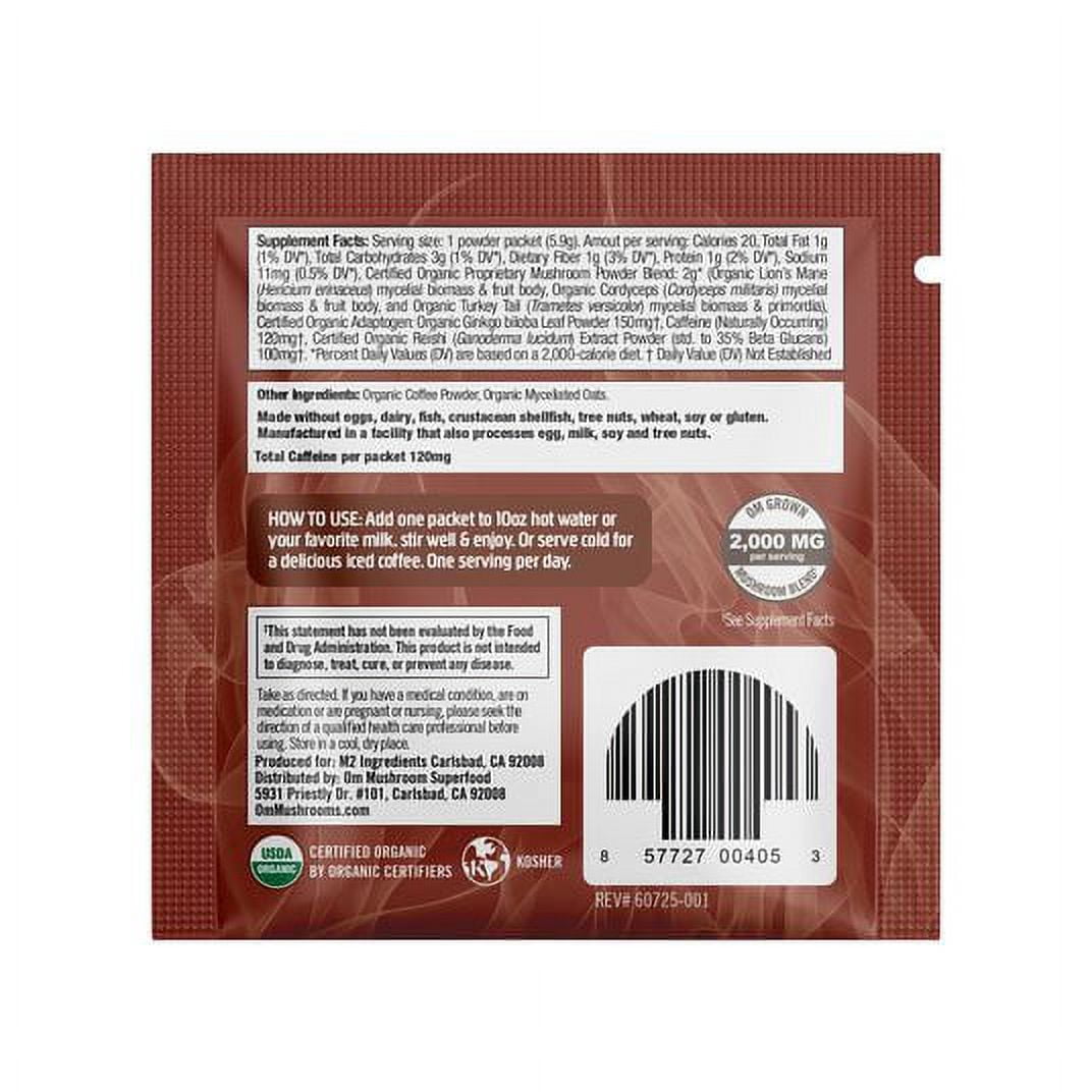 OM Mushroom Superfood Mushroom Coffee Blend, Organic - 6 x 6.24 oz