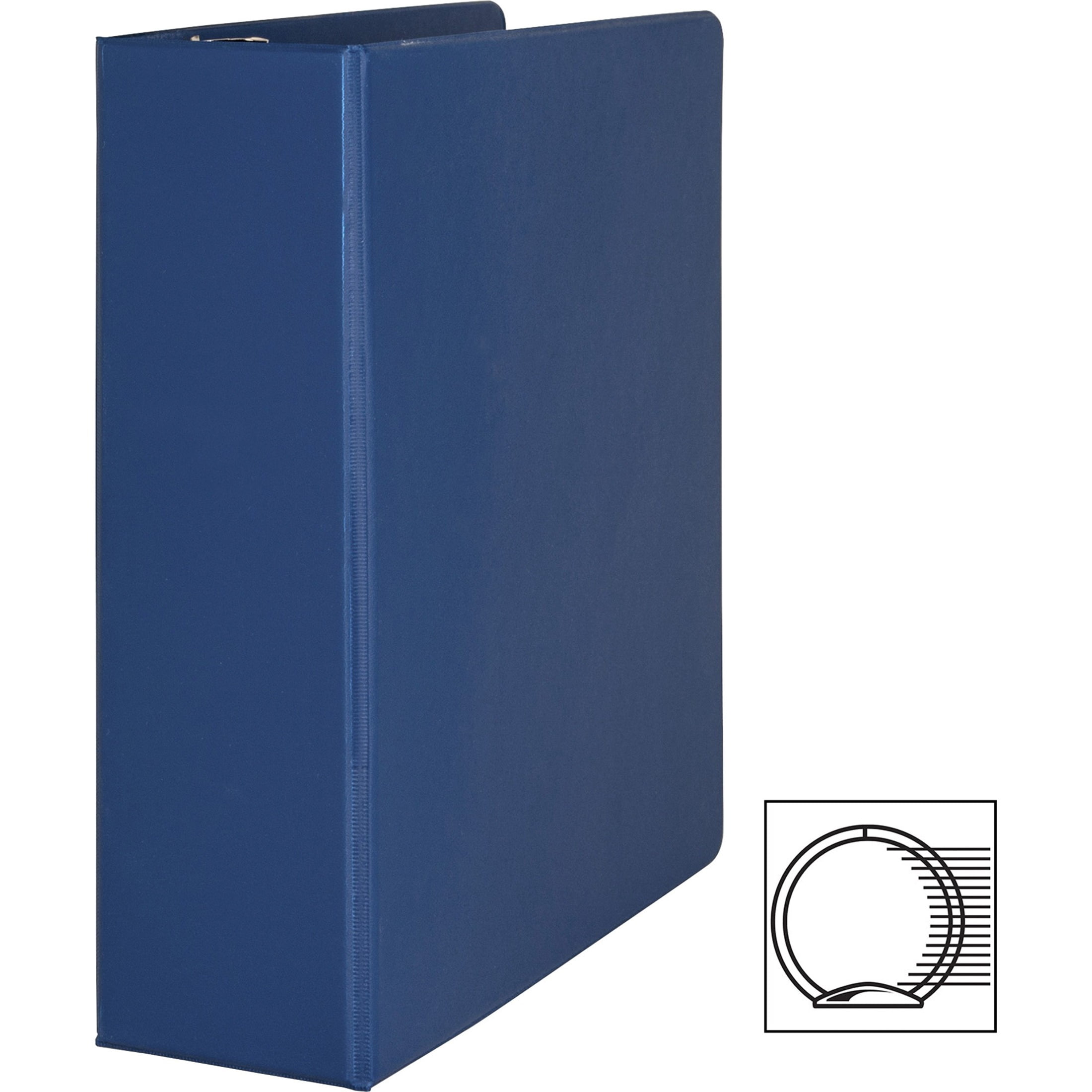 Business Source, BSN28661, Basic Round Ring Binders, 1 Each, Dark Blue