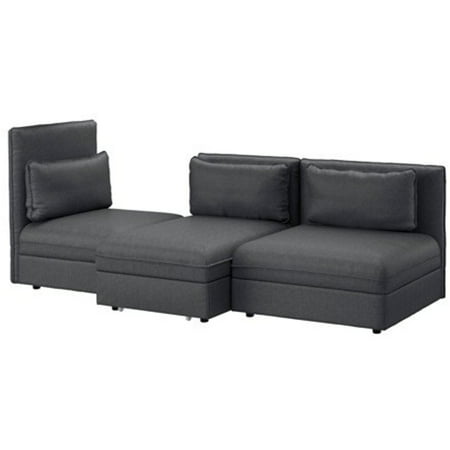 Ikea 3-seat Sleeper sectional, Hillared dark gray