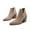 Beige, variant on OKBOP Women's High-Heels Ankle Boots-Warm Christmas Cka Vintage Dress Shoes for Women Winter Thigh High Boots for Thick Thighs Womens Boots