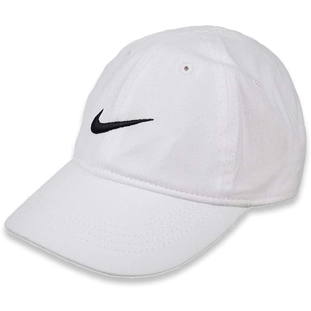 Nike Toddler Solid Swoosh White Cotton Baseball Cap Sz: 2/4T - Walmart.com