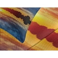 thumbnail image 4 of Ambesonne Lake Quilted Bedspread Set 3 Pcs, Dreamy Sunset Scenery, King Size, Blue Pale Orange Yellow, 4 of 5