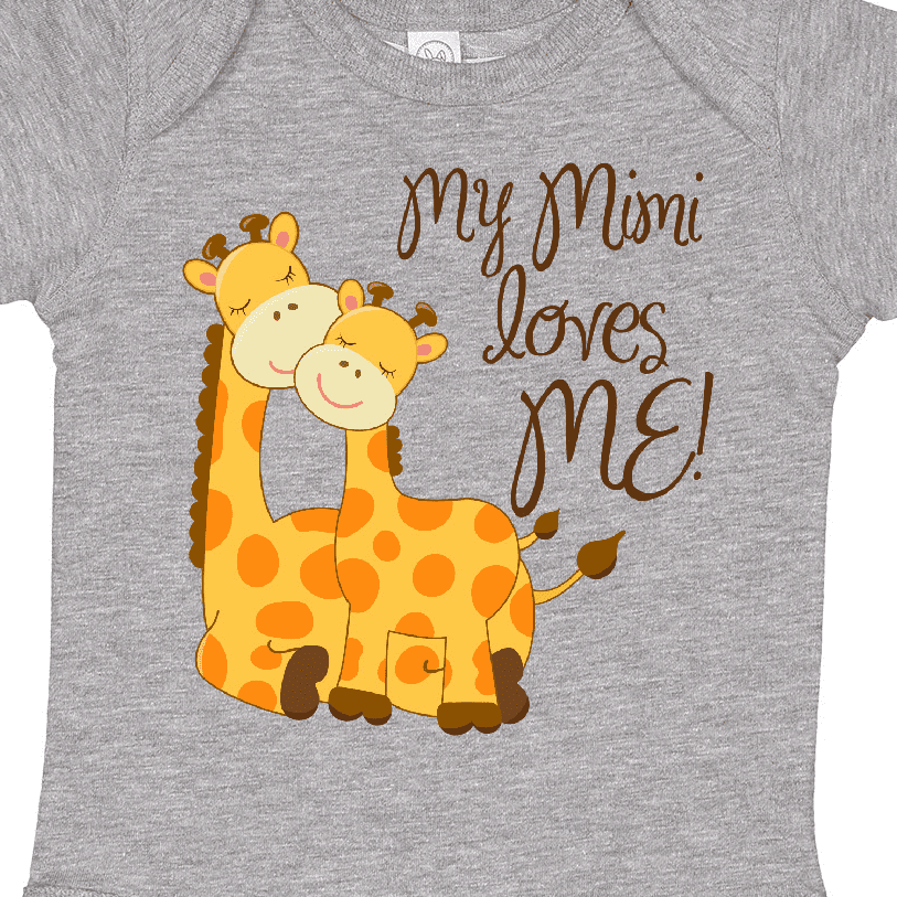 Inktastic My Mimi Loves Me Boys or Girls Baby Bodysuit