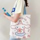thumbnail image 2 of Bolso de lona Kawaii Sanrio cinnamoroll, bolsa de almacenamiento portátil de gran capacidad, Anime Kuromi, Hello Kitty, 37cm, 2 of 4
