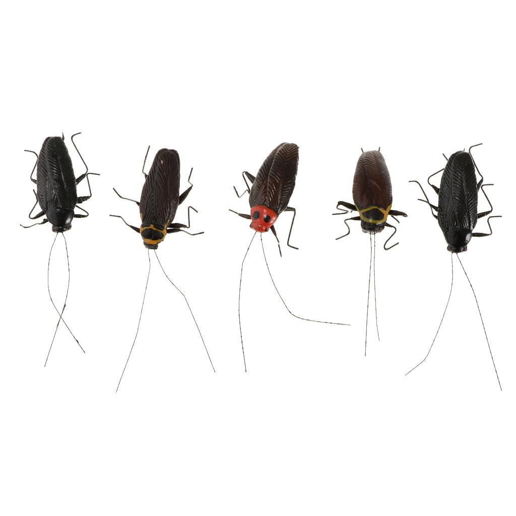 Ladybug 5Pcs Animal Figure Toy Fake Insect Bug Beetles Model w/ Magnet 