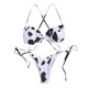 thumbnail image 3 of Conjunto de bikini de vendaje con estampado de mujer Push-Up Split Traje de baño Ropa de playa Traje de baño Fridja  nalpqowj19678, 3 of 8