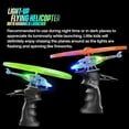 thumbnail image 4 of Kicko 2-Pack Flying Light-Up Ripcord Helicopter - Night Glow, Outdoor Play, Party Favor, 4 of 7