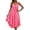 Watermelon Red, variant on Silky Nightgowns For Women Sleeveless Midi Satin Night Gown Soft Ice Silk Nightdress Flowy Long Sleep Dress
