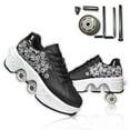 thumbnail image 6 of Roller Skate Shoes for Woman, Double-Row Deform Wheel Automatic Walking Shoes, Retractable Roller Skate, Shoes with Wheels, Skating Shoes for Outdoor Fun & Fitness, 6 of 6