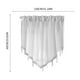 thumbnail image 3 of Fiudx Cortina Triangular Blanca, Diseño de Color Liso, Decoración Única para Ventanas, Fácil Instalación Mediante Varilla, Versátil para Decorar El Hogar, Sala de Estar, Dormitorio, Cocina, Tamaño 13, 3 of 6