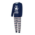 thumbnail image 3 of Family Matching Christmas Pajamas, Baby Romper/Deer Letter Snowflake Pattern Long Sleeve Tops and Pants Sleepwear Set, 3 of 9