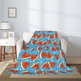 thumbnail image 2 of Sikiie Cartoon Watermelon Cozy Flannel Fleece Throw Blanket: Lightweight & Thick for All Seasons - Perfect for Women, Men, & Kids"40"x30", 2 of 6