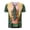 04-Green, variant on Men's St Patricks Day T-Shirts 3D Printed Shamrock Tuxedo Tees Shirt Clover Leaves Casual Short Sleeve Shirts 01-Red M