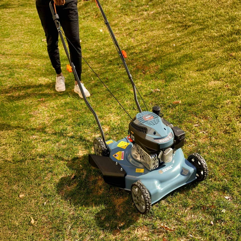SENIX Gas Lawn Mower,20in Cutting Blade 21in Cutting Deck, 144cc